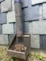 Gutter Strainer 24G Bonderized Steel 4” Outlet 4” Downspout Leaf Guard