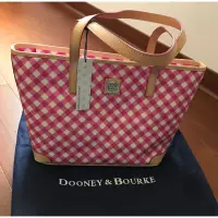 在飛比找蝦皮購物優惠-DOONEY & BOURKE 粉紅色格子肩背包