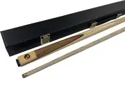 FULL ASH With Red Wood Flame Pool Snooker Billiard Cue and Cue Case Set Gift