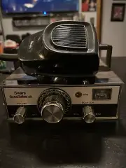 Rare Vintage Sears Roadtalker 40 3 Knob Band Radio #CM2378SA New Hang Bar No Box