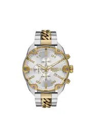 [Diesel] Diesel - Spiked Stainless Steel Watch - Timeframes - Man - Silver UNI Silver