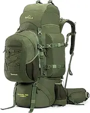 Tripole Colonel Pro Metal Frame Rucksack with Detachable Day Pack and Rain Cover for Trekking and Travelling