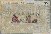 NORDEN 2004 FOGLIETTO SVEZIA MITOLOGIA NORDICA SWEDEN SVERIGE MNH