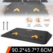 90.2x45.7x7.6cm Curb Rubber Ramp Threshold Ramp Door Ramp 33069 Lbs/15 Ton Load