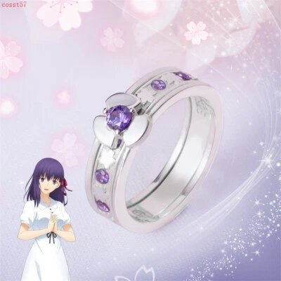 Anime Fate/Stay Night Matou Sakura 925 Silver Rings Combined Type Design Jewelry