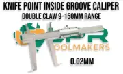 Knife-point Inside Groove Vernier Caliper with Double Claw 9-150mm