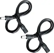 [ANLINK] 2Pack 1M/3Ft DC Power Extension Cable 5.5mm*2.1mm Male to Female Power Cord for CCTV Security Surveillance Camera DVR Standalone, LED Strip, Router, 12V DC Power Supply Adapter and More (Black)