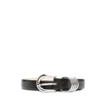 [Dehanche] Dehanche Leather Belt XS BROWN/SILVER