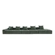 [James Lane] Riley Muse Forest Modular Sofa - 1x Arm, 4x Armless, 1x Right Terminal