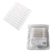 10Pcs Double Tipped Cotton Swabs Round/Pointed Tip Ear Swabs with Paper Sticks