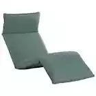 vidaXL Foldable Sunlounger Oxford Fabric Grey STP