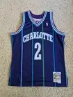 Mitchell & Ness NBA Charlotte Hornets #2 Larry Johnson Swingman Jersey Men Sz L