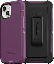 OtterBox Defender Series Screenless Edition Case for iPhone 13 (Only) - Holster Clip Included - Non-Retail Packaging - Happy Purple