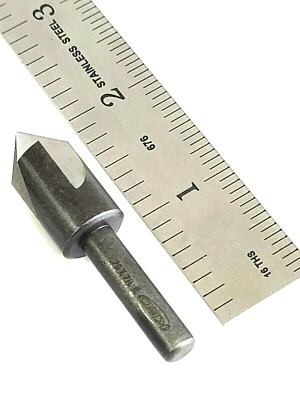 1/2" 82° 3 FLUTE CENTER REAMER COUNTERSINK HIGH SPEED STEEL KEO 50128 - USA