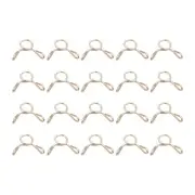 Fuel Line Hose Clips, 100pcs 4mm 65Mn Steel Tubing Spring Clamps