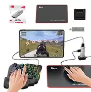 Keyboard with Wrist Break, 35 Keys Mechanical Wired Keyboard and Set | Half-Hand Game Adapter, Portable Ergonomic Converter Set with RGB LED Backlight Tablet Backlight is convenient for carrying