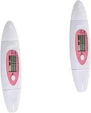 Beatifufu 2pcs Moist Oil Rough Type Digital Facial Moisture Tester for Skin Hydration Monitoring Compact and Accurate Facial for Home Travel and White