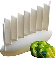 Crinkle Cutter - Vegetable Wavy Slicer - Handheld 3D Crinkle Fry Cutting Tool for Meal Salad Sushi Chip Prepping Lunch Prep Kitchen Camping