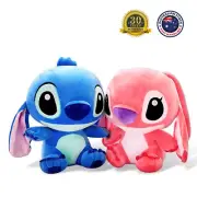 45cm Plush Toy Lilo & Stitch Soft Hugging Stuffed Toys Blue Pink Doll Kids Gifts