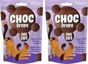 2 PACK ROSEWOOD CHOC DROPS DOG SAFE CHOCOLATE DOG TREAT TRAINING BITE SIZE 200G