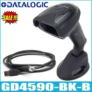 New Datalogic Gryphon GD4590-BK-B 2D/1D Wired Handheld Barcode Scanner With Base