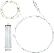 Long Pipe Cleaner,Flexible Water Hose Cleaning Tool - Efficient Versatile Tube Unclogging Accessories for Car AC Refrigerator Sink Aquarium