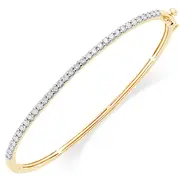 Bangle with 1.00ct of Laboratory Grown Diamonds in 9kt Yellow Gold