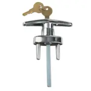 Convenient Garage Door T Handle Lock with Two Keys for Reliable Security