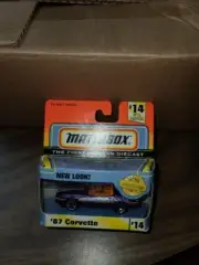 VINTAGE 1996 MATCHBOX SUPERFAST #14 PURPLE '87 CORVETTE NEW IN PACKAGE