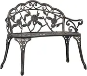 Garden Bench Bistro Bench 100cm Bronze Cast Aluminium