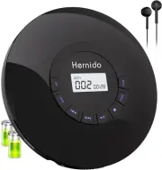Portable CD Player Headphone Rechargeable Car Compact Walkman 5 EQ Sounds AUX