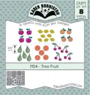 Karen Burniston Tree Fruit Die 8pc : April 2021 Release