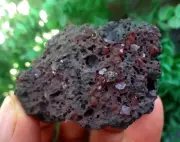 Red Calcite On Chalcedony Matrix Mineral
