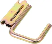 Cabilock Tie Down Hooks Heavy Duty Iron Shaped Trailer Accessory with Reliable Spring Clip for Secure Attachment for Transporting Goods and Protection