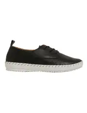 [Active Flex] Ripley Sneakers in Black Leather
