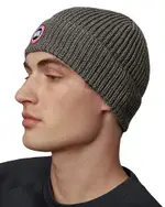 Canada Goose Arctic Disc Merino Wool Ribbed Toque