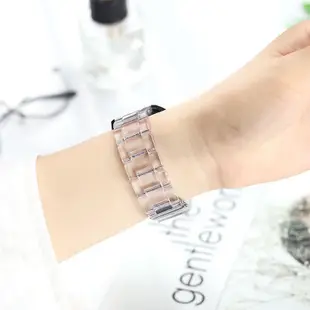 Amazfit Bip 5冰川手錶帶+玻璃一體殼防摔透明樹脂錶帶適用華米Amazfit Bip 5智能手錶