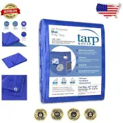 Lightweight 24 x 36 Ft Waterproof Poly Tarp, 5-mil Strength for Camping & More