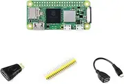 Waveshare Package A Compatible with Raspberry Pi Zero 2 W Bundle with Mini HDMI to HDMI Adapter 2X20 Pinheader and Micro USB OTG Cable (4 Items)
