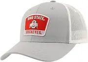 ZHATS Standard NCAA Officially Licensed Snapback Hat Big Rig Patch Gray White Switchback