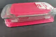 PYREX EASY GRAB BAKEWARE Value-Plus Pack 4 piece 2 Qt 3 Qt Baking Dishes W Lids