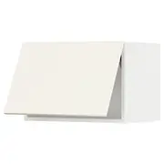 METOD wall cabinet horizontal, white/Vallstena white, 60x37x40 cm