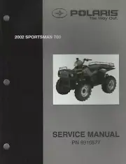 2002 POLARIS ATV SPORTSMAN 700 SERVICE MANUAL 9916577 (925)