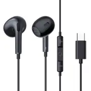 Baseus Encok CZ17 Semi-In-Ear Wired Earphones USB Type-C Earbud Wired w/ Mic Control - Black