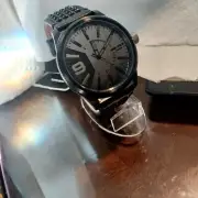 Diesel Rasp NSBB Mirror Dial Quartz Men's Black Yellow Band Watch DZ1963
