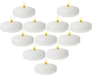 Floating Tea Light Candles | Warm White Floating Candle Set, Clean Burning Light Décor | Attractive Elegant Wedding Lighting, Dinner Ambiance, Valentine's Day Celebration Candle
