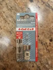 New Maglite Mag-num star II Xenon 4 - cell C & D Bulb REPLACEMENT # LMXA401