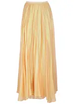 Forte_forte Metallic-jacquard Silk-chiffon Maxi Skirt - Cream - 3 (UK 12 / M) 3 (UK 12 / M)