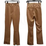 Abercrombie & Fitch The Skinny Ultra High Rise Vegan Leather Split-Hem Pants 27!