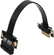 PCI Express 3.0 16x Riser Card,PCIe Extension High Speed Flexible Cable Black PCIe 1X 20CM